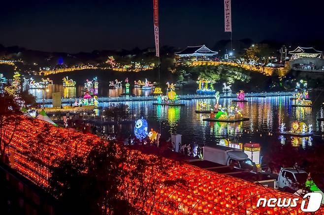 2019 진주남강유등축제. © 뉴스1 DB