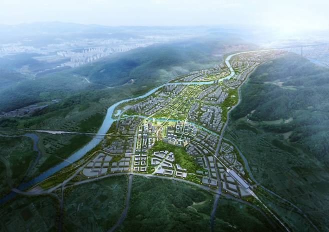 3기신도시 남양주왕숙의 조감도