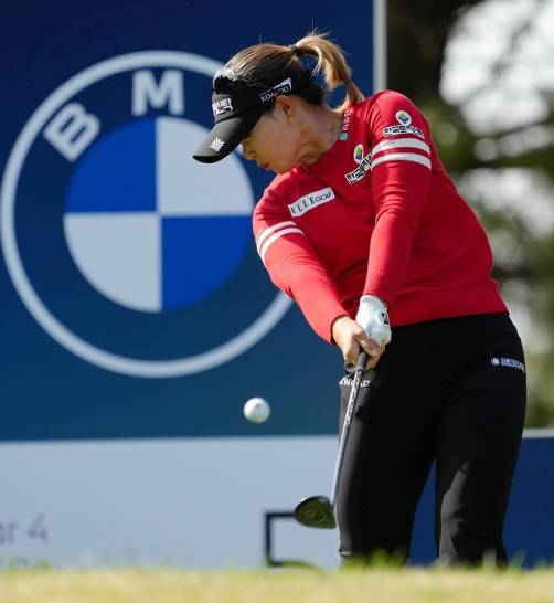 2021년 미국여자프로골프(LPGA) 투어 BMW 레이디스 챔피언십 연장전에서 고진영과 우승을 다툰 임희정 프로. 사진제공=BMW 코리아
