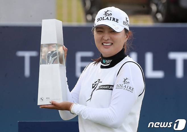 '미국여자프로골프(LPGA)투어 BMW 레이디스 챔피언십'에서 우승을 차지한 고진영. /뉴스1 © News1 여주연 기자