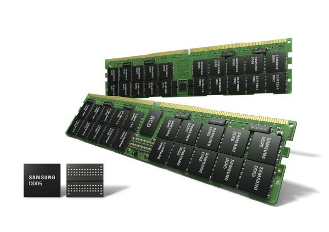 삼성전자 업계 최선단 14나노 DDR5 D램 (사진=삼성전자)