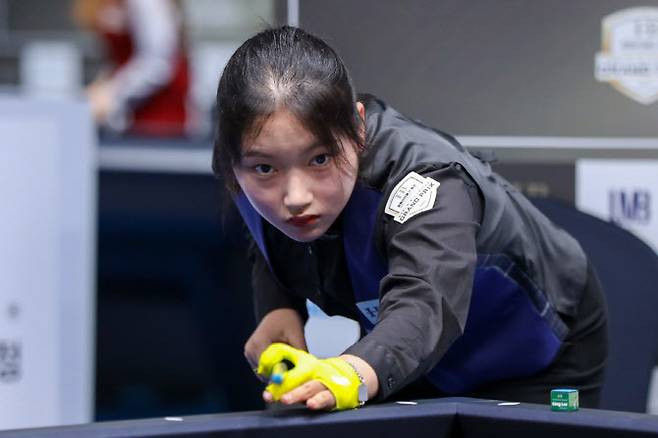 원주 인터불고 호텔에서 열린 그랑프리 대회에 참가한 한지은. 사진=파이브앤식스