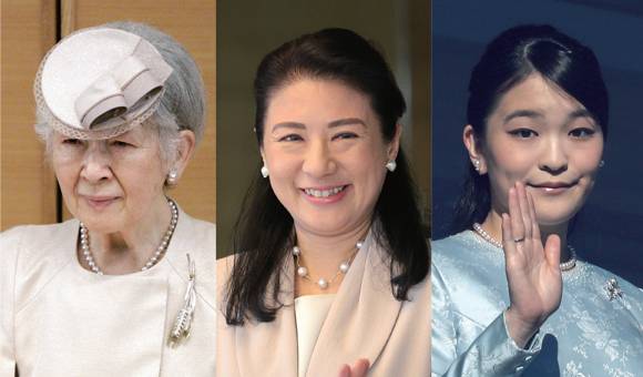 일본 사회의 지나친 관심으로 '실어증'을 앓았던 미치코 상왕비와 '적응장애' 진단을 받은 마사코 왕비, '외상후스 트레스장애' 진단을 받은 마코 공주(왼쪽부터)ⓒAP·EPA 연합