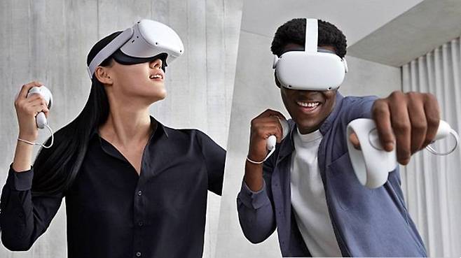 오큘러스 퀘스트2. 페이스북이 사명을 바꾸면서 오큘러스 브랜드도 앞으로는 '메타'로 불릴 예정이다 (출처=메타)