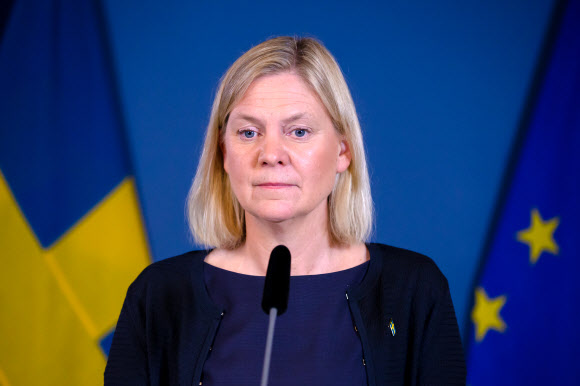스웨덴 첫 여성 총리 당선자인 마그달레나 안데르손 집권 사회민주당 대표신화 연합뉴스