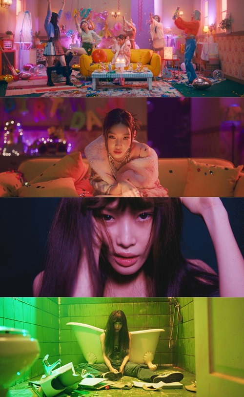 Solo artist Chungha emanated a unique aura.Chungha released the second music video teaser video of the new special single Killing Me through the official SNS at midnight on the 27th.The teaser, which was released, depicted Chungha having a pleasant time in the party room of a lovely mood, and Chungha had a happy time, blessed by people in a space where the sensual color was outstanding.However, I suddenly stared at somewhere with a strange expression as if I was depressed.Especially at the end of the video, Chunghas intense eyes, which delicately capture complex emotions, increased immersion and raised expectations for the main music video.Killing Me is an uptempo pop number song with a emphasis on Chunghas rhythmic vocals, comparing helplessness and frustration to Tunnel, and it contains a hopeful message that the sunshine is waiting for us at the end of the long Tunnel.Chungha participated in the writing directly, raising the perfection and meaning.Chungha once again captivated global fans with a variety of colorful appearances that go through the loveliness and fatal charm through two music video teasers that were released in succession.Chungha, who has solidified his position as a one-top performer, is showing a keen interest in a new look to be released through his new song Killing Me.Meanwhile, Chunghas new special single Killing Me will be released on the online music site before 6 pm on the 29th.