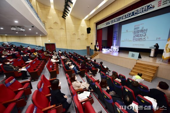 ‘2021 김포혁신교육지구 컨퍼런스’ 개막식. 사진제공=김포시