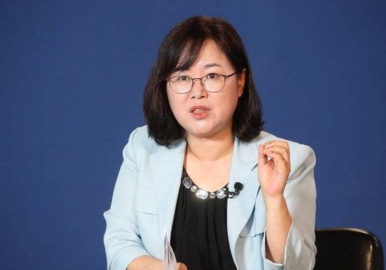 '조국흑서' 저자 중 한명인 권경애 변호사. 우상조 기자