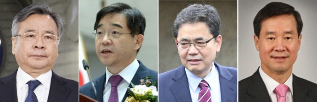 박영수 전 특검, 권순일 전 대법관, 곽상도 전 의원, 홍선근 회장