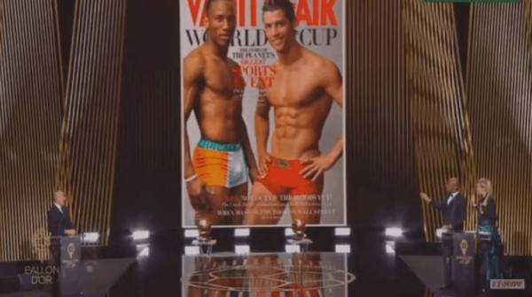 발롱도르 시상식 장면. 르퀴프 영상 캡처