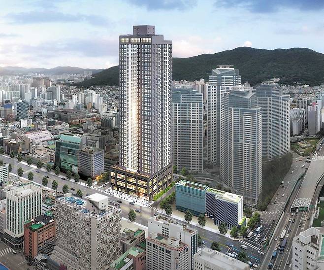 이랜드가 서울 신촌에 이어 두 번째 청년 주택으로 공급하는 ‘이랜드 피어 서면’은 걸어서 10분 거리에 지하철역 세 군데가 있는 부산의 교통 요지에 들어선다. /이랜드건설
