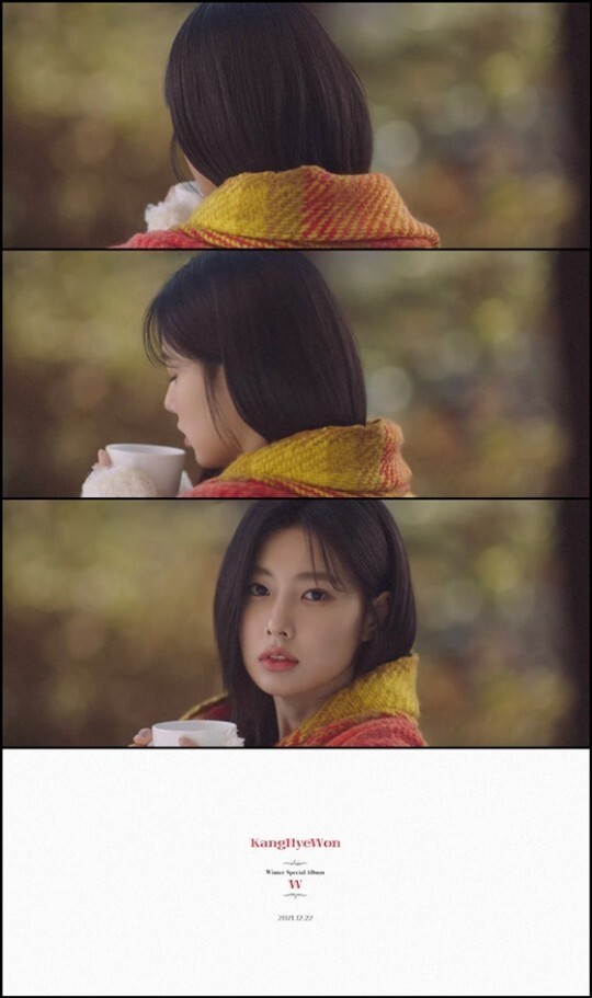 On August 8, agency EightD Entertainment released a teaser video of Kang Hye-won Winter Special Album W. through its official YouTube account.Kang Hye-won will release a special album on the 22nd.Kang Hye-won, who was in the open teaser, showed a sense of innocence with a mug. He showed a different sensibility from the time of IZ*ONE activities, raising fans expectations for this new news.In the second half of the video, the release date of December 22, 2021, along with the title of W. was also announced.On the other hand, Kang Hye-won has recently appeared on Mnet and Discovery Channel Korea We have become a family.In addition, when he was against the web drama Work with scheduled to air in the second half of 2021, he started to challenge the drama.