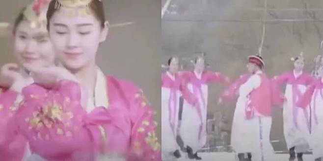 베이징 동계올림픽 홍보 영상에 등장한 한복과 상모 돌리기.