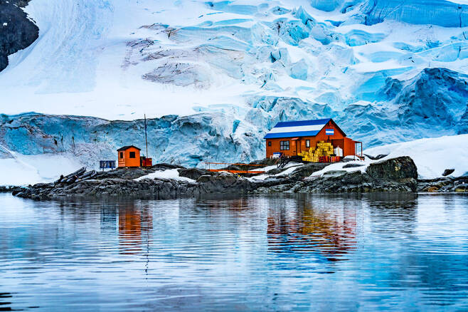 남극에 지어진 아르헨티나의 극지연구소 알미란테 브라운 스테이션. 사진=123rf