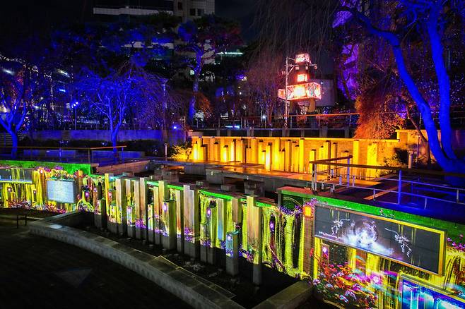 광주 금남공원, 미디어아트 나비정원 대변신. (사진=광주시 제공) *재판매 및 DB 금지