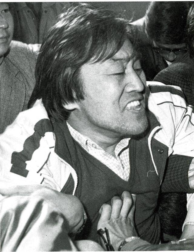 전민련 조국통일위원회 위원장이었던 이재오 전 의원. 한국일보 자료사진