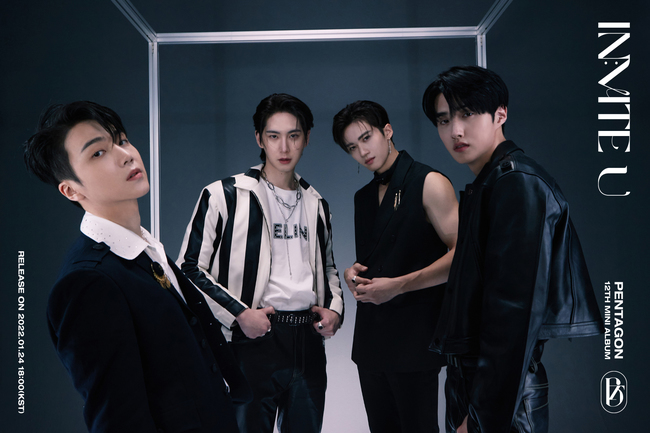 Pentagon boasted a chic charm.Cube Entertainment released its twelfth mini album IN:VITE U (Invasion U) unit version concept image and personal concept image on the official SNS channel of Pentagon on January 5th.The released image is a four-member unit version of member Qin Hao, identity, Yeowon, and Yanan, which is another attraction from group photos.Especially, the unit photo, which shows a deepened chic eye and different charms, raises expectations for this new news.Pentagon, which has been upgraded one floor for each album, has been loved by releasing songs that cover all generations including Lightning, Bloodfrog, Spring Snow and Daisy.Through this new news, we hope to capture the eyes and ears of global fans with new charm that has never been introduced before.