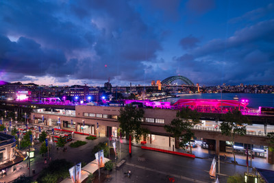 ELEVATE Sydney transformed Sydney's Cahill Expressway into the world's best stage from 1-5 January 2022. (PRNewsfoto/Destination NSW, NSW Government)