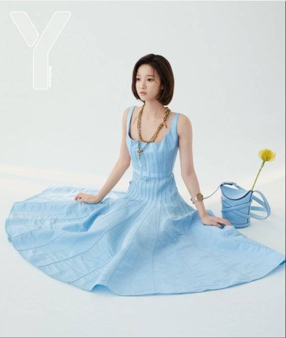 스마일게이트 버추얼 아티스트 한유아 Y패션 매거진 화보 촬영. 스마일게이트 제공.