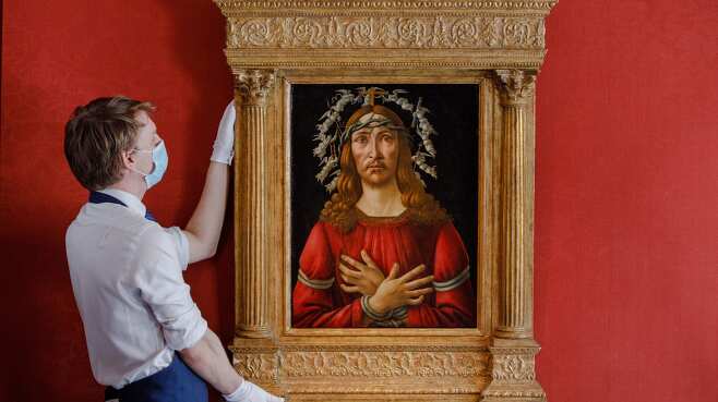 르네상스 시대의 대표 화가인 산드로 보티첼리(1445~1510)의 작품 ‘그리스도’(Man of Sorrows)