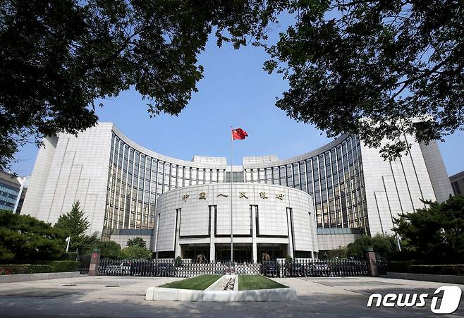 중국의 중앙은행인 인민은행 본점 © 로이터=뉴스1