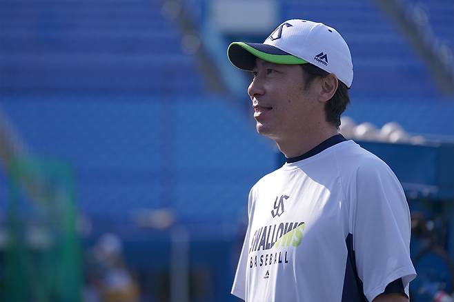 다카쓰 신고 야쿠르트 스왈로스 감독(야쿠르트 스왈로스 페이스북 캡처) © 뉴스1