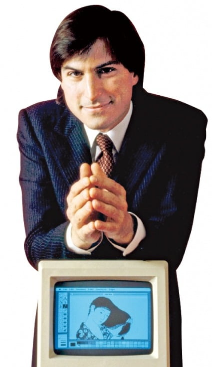 1984년 ‘매킨토시 128K’를 세상에 내놓은 28세 스티브 잡스.  /미국 의회도서관 웹사이트