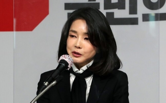 윤석열 국민의힘 대선 후보의 배우자 김건희씨. 공동취재사진