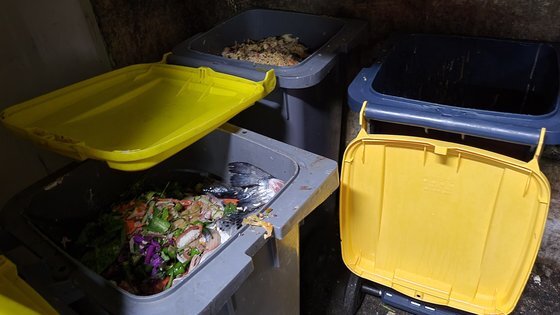 서울 강남구에 위치한 한 대형식당에서 배출한 음식 쓰레기. 편광현 기자