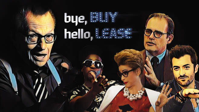 현대캐피탈은 미국 토크쇼의 제왕 래리 킹을 통해 ‘바이(bye), 바이(BUY), 헬로(hello), 리스(LEASE)’라는 메시지를 세상에 알렸다.  현대캐피탈 제공