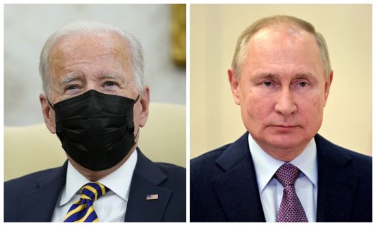 조 바이든 미국 대통령(왼쪽)과 블라디미르 푸틴 러시아 대통령[이미지출처=연합뉴스]