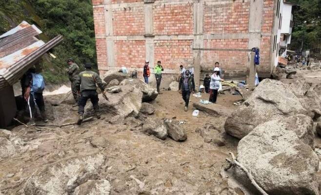 페루 마추픽추 마을이 물난리로 피해를 입었다. / 사진=연합뉴스