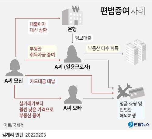 국세청은 지난 3일 '부모 찬스'를 이용해 빚을 갚는 등 편법 증여로 세금을 빼돌린 혐의가 있는 연소자 227명에 대해 세무조사에 착수했다. 연합뉴스.