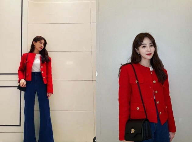 Actor Jung Hye-sung has robbed his eyes with retro fashion.Jung Hye-sung posted photos and videos on his instagram on the 8th with an article entitled Its been a long time.In the photos and videos, Jung Hye-sung boasted a superior proportion in a red jacket and blue trump pants.In particular, Jung Hye-sung was impressed with the beauty that reminds me of a Barbie doll, such as white skin and distinctive features.Jung Hye-sung stars in web drama New Normal Jean