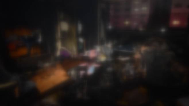 유증기 폭발 화재로 소실된 아파트 내부