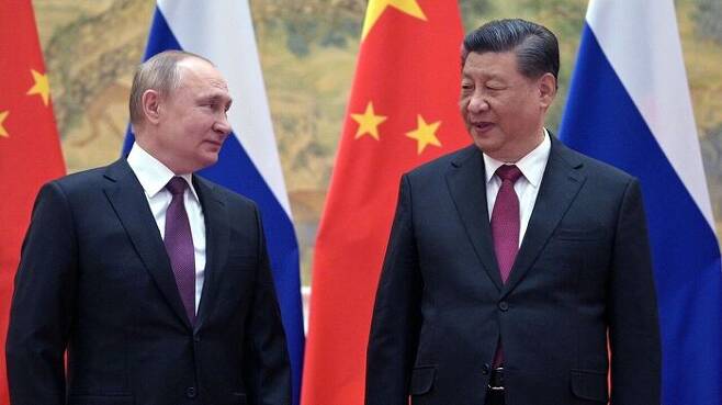 푸틴 러시아 대통령과 시진핑 중국 국가주석