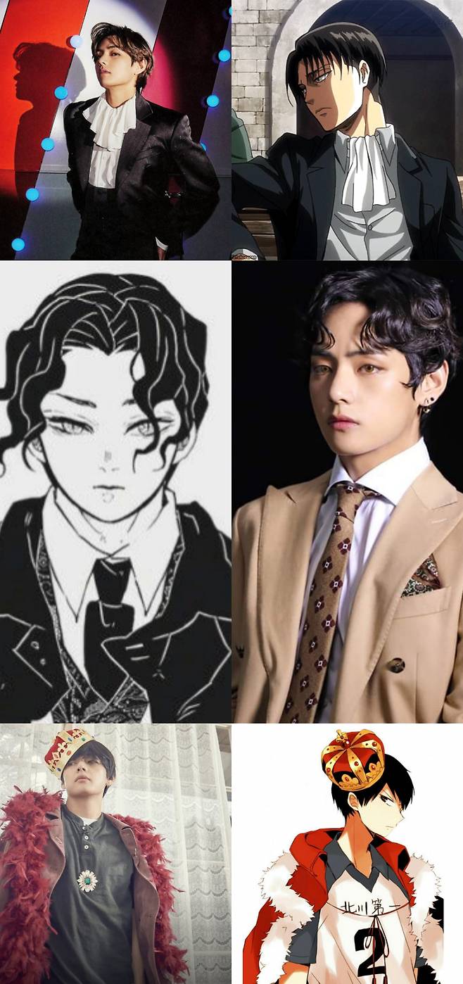 '진격의 태형' 방탄소년단 뷔, 싱크로율 100% 애니 캐릭터는?