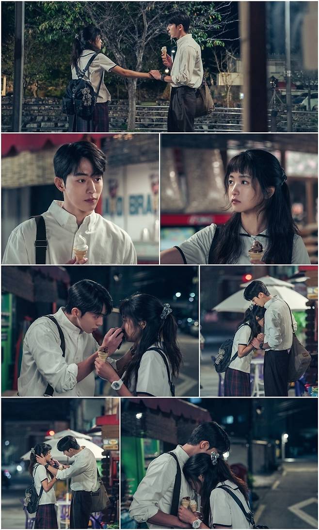 TVNs Saturday drama Twenty Five Twenty One Actor Kim Tae-ri and Nam Joo-hyuk give a thrill to the house theater.Twenty Five Twinty One is a drama depicting the wandering and growth of youths who were deprived of their dreams in 1998.The 6th broadcast broadcast on February 27th once again renewed its highest audience rating and ranked first in the same time zone.Kim Tae-ri and Nam Joo-hyuk kept the throne for the third consecutive week, ranking first in the topical category of TV dramas and the topical category of drama performers in February, announced by the TV topical analysis agency Good Data Corporation.In the meantime, Kim Tae-ri and Nam Joo-hyuk are close to each other, and they draw a smile of viewers with a steel that shows the unexpected moon stream.Na Hee-do is looking at each other with chocolate Ice cream, and Lee Jin is Vanilla Ice cream in hand.When the motorcycle passes by the two people who are chatting and talking, Lee Jin pulls Na Hee-do into his arms.In the end, Nahee also has Ice cream on his face, and Lee Jin wipes it with a friendly touch.An abnormal airflow is caught between the two people who met again like fate, and curiosity is amplified.Kim Tae-ri and Nam Joo-hyuk carefully combined the rehearsals by filming the scene where the two peoples control of the smoke completion is more important than anything else.I had a head-to-head conversation about the position where the two stood, the direction of movement, and the posture.In the full-scale shooting, Nam Joo-hyuk led the scene with a proper harmony of strength and softness, and made a scene of high perfection for each shooting cut from various angles, and the back door was impressed by the staff.Kim Tae-ri and Nam Ju-hyuk are impressive actors who constantly study and work to improve the perfection of meaningful scenes, said the producer, Hwa-dam Pictures. What is the different airflow that we met again at the end of the twists and turns, and please watch through this broadcast.