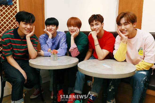 동키즈 (왼쪽부터) 원대, 재찬, 문익, 경윤, 종형 /사진=이동훈 기자 photoguy@