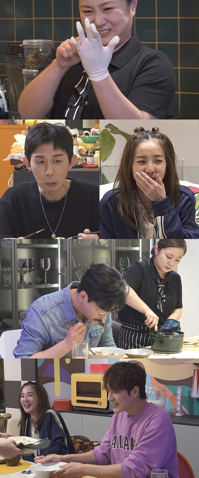 Rainbow members were trapped in a gourmet.MBC I Live Alone, which will be broadcast on April 1, will release Narae Gourmet without exit.I Live Alone Meokbang icon gathers in one place Narae Gourmet comes.Park Na-rae prepares a super-luxury course dish for rainbow members and raises expectations by foreshadowing the quality of the hotel restaurant.The combination of Lee Jang-woo, Tea in the garden, the news left code Kunst, live Rabak, and the four poles predict fresh fun that has never been seen before.The news left code Kunst and live Rabak will admire the taste, but will show off their excitement in a rush of fullness.The two of them showed the precision of setting up a meal strategy for the remaining menu.On the other hand, Lee Jang-woo and Tea in the garden, who are large seats, are expected to be swept away by the food, saying that they are not full yet.Lee Jang-woo, who was in high spirits, was caught repentant (?) saying, We underestimated Park Na-rae.The Never Ending course dish, which can not be returned until they are finished, was waiting for them.Park Na-rae, who memorizes If you want to eat, the stomach will open as an order and constantly recommends food, is curious to say that Powder Prince Lee Jang-woo and Shrinker Tea in the garden both hands.