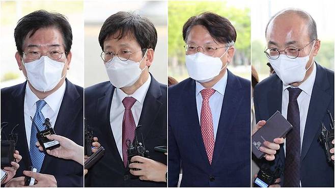 조재연 부산고검장(왼쪽부터), 여환섭 대전고검장, 김관정 수원고검장, 조종태 광주고검장