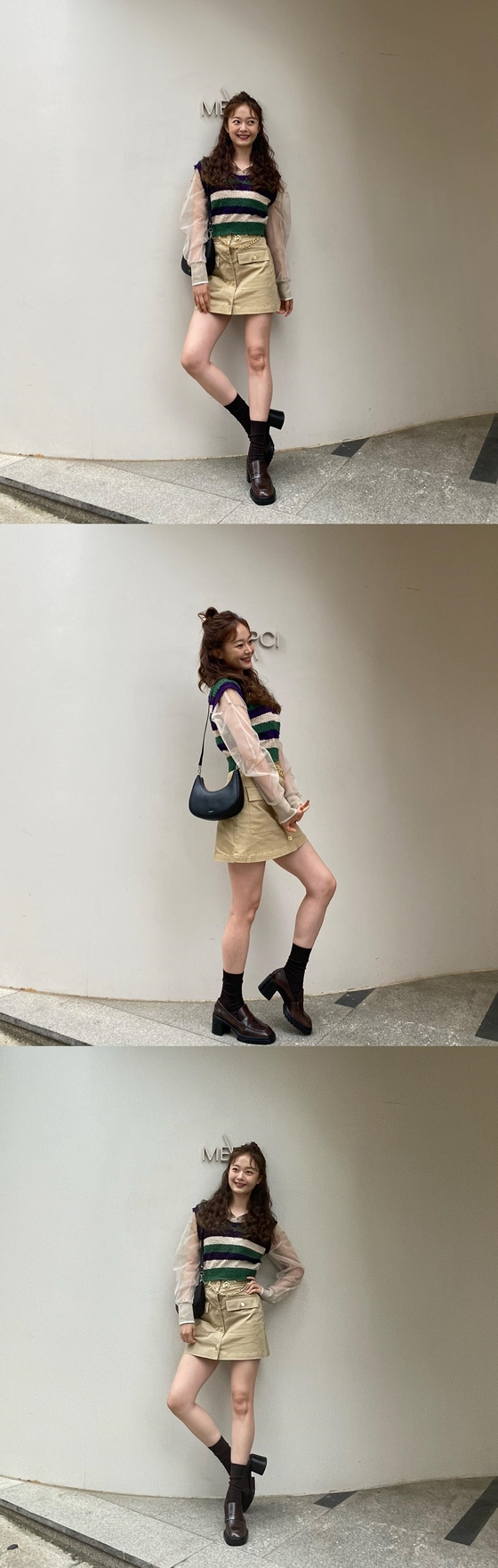 Jeon So-min posted several photos on his instagram on the 7th.The photo showed Jeon So-min, who was wearing a see-through shirt and knit vest with a mini skirt, and caught the attention of fans by showing off her goddess.Jeon So-min Posed with a distinctive bright smile and a cute Pose, followed by a wide-open arms on both sides, creating an approaching atmosphere, and then a heartbeat in the appearance of approaching his eyes.It is a unique bizarre Pose with beauty, which caused a heartbeat of admiration and surprise.On the other hand, Jeon So-min is appearing on SBS Running Man as a fixed.