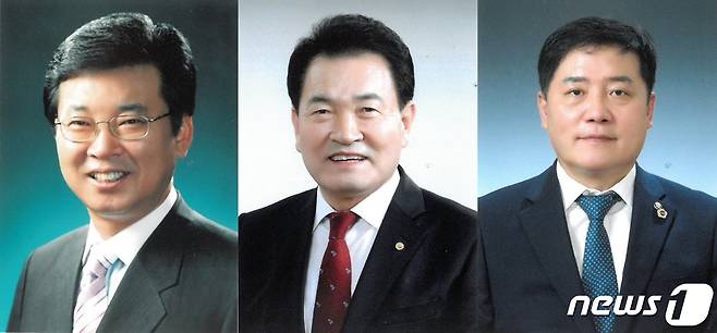 6·1 지방선거 장흥군수 후보들. 왼쪽부터 김성(더불어민주당)·정종순(무소속)·사순문(무소속) 예비후보/뉴스1 © News1