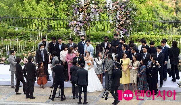 손담비, 이규혁 결혼식/사진=조준원 기자