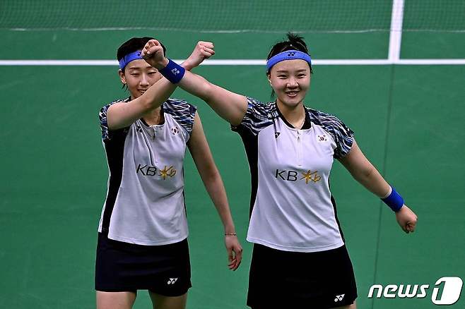 이소희(왼쪽)와 신승찬. © AFP=뉴스1