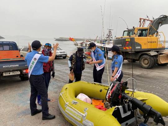 보령해경은 오는 21일 보령시 천북면 장은항에서 동력수상레저기구 무상점검 서비스를 실시한다. 사진=보령해경 제공