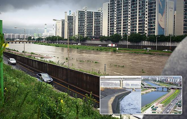서울 중랑천 주변 동부간선도로. 서울시 제공