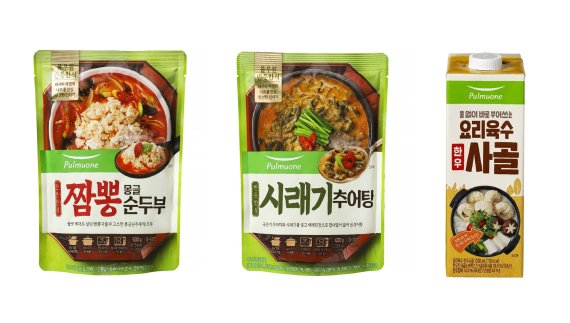 풀무원의 국·탕·찌개 HMR 브랜드 ‘반듯한식’과 간편함을 극대화한 ‘요리육수’ 대표 제품