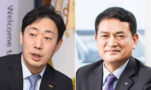 윤형중 한국공항공사 사장과 김경욱 인천국제공항공사 사장