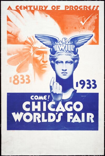 1933년 시카고 세계박람회 포스터.